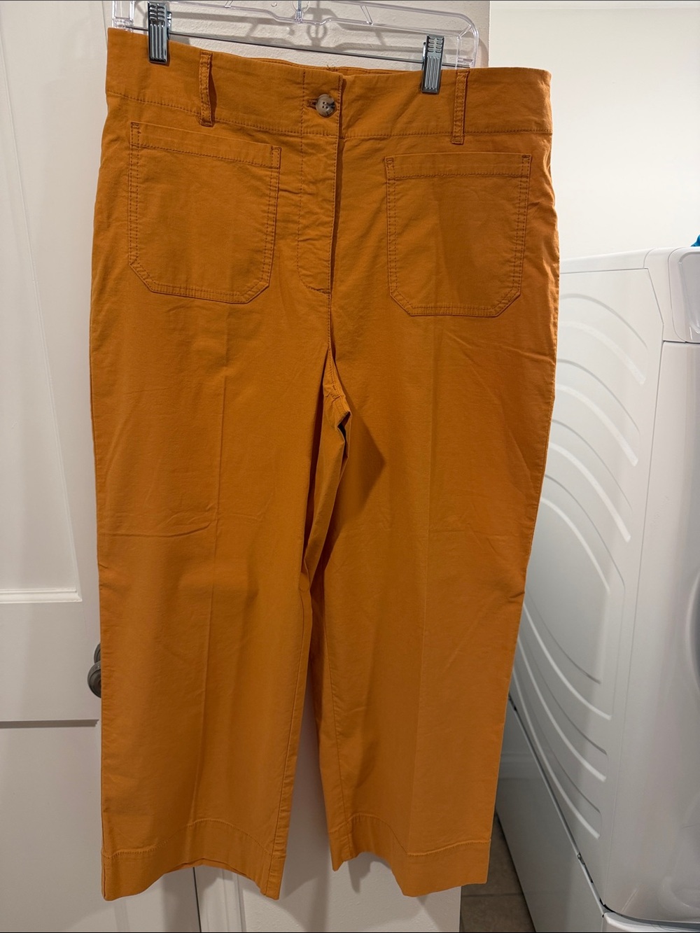 Nicole Miller Yellow Gold Straight-Leg Chinos for Women